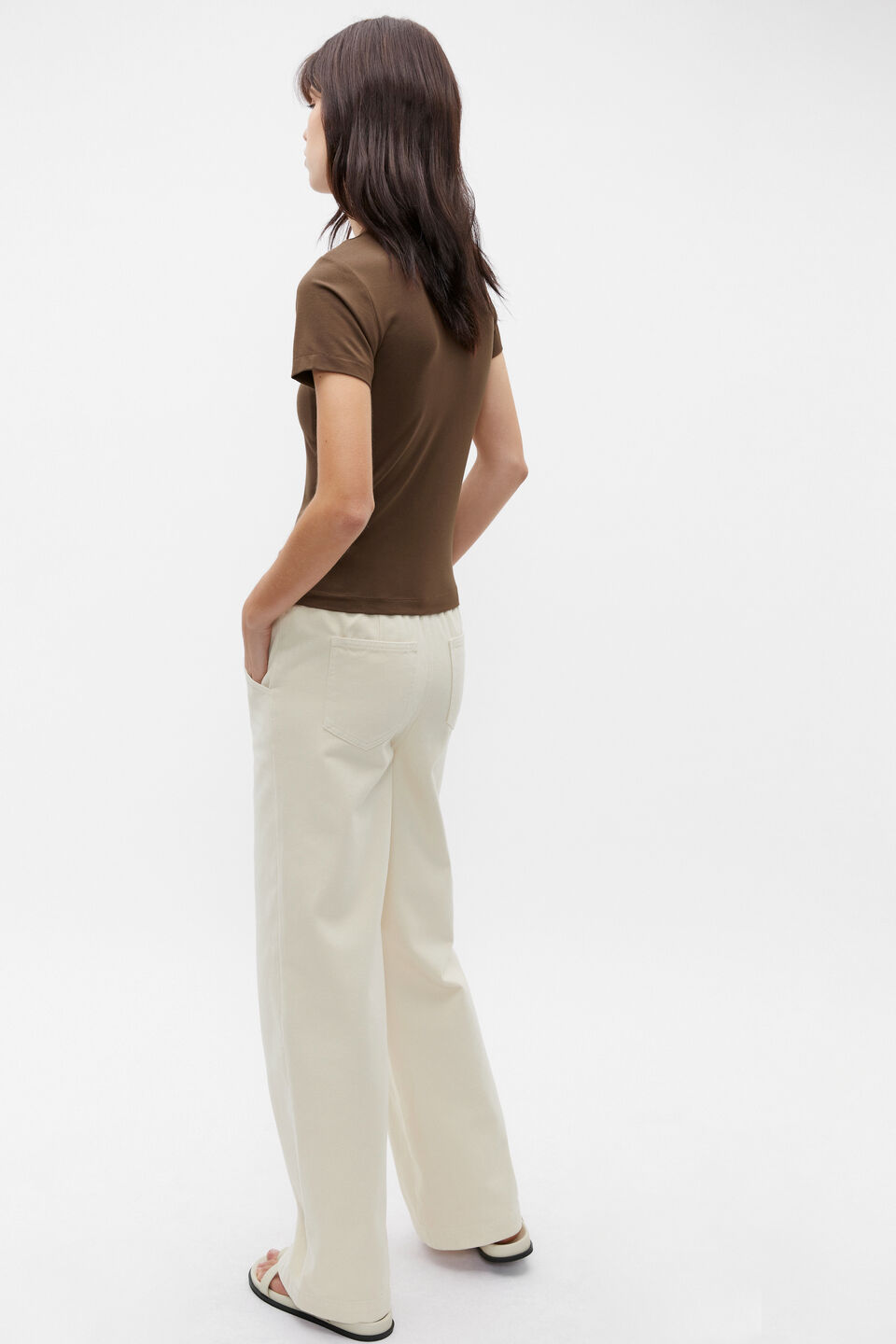 Modal Baby Tee  Dark Praline