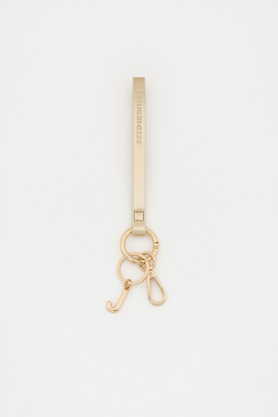 Pale Gold Wrist Letter Strap  J