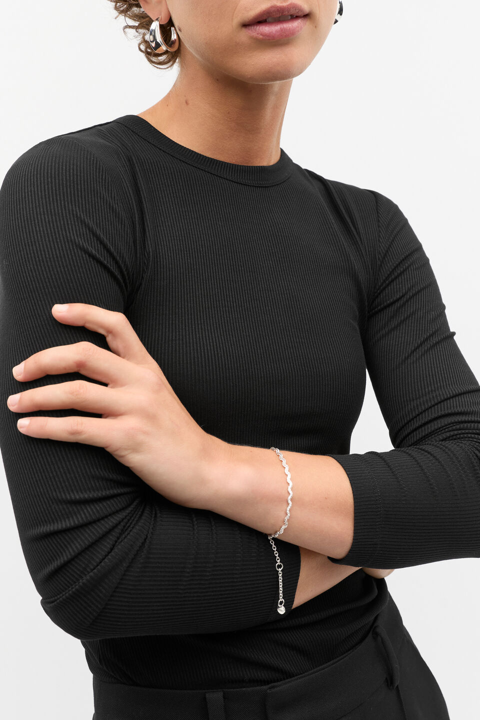 Ripples Chain Bracelet  Silver