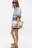 Framed Canvas Mini Tote  Natural  hi-res