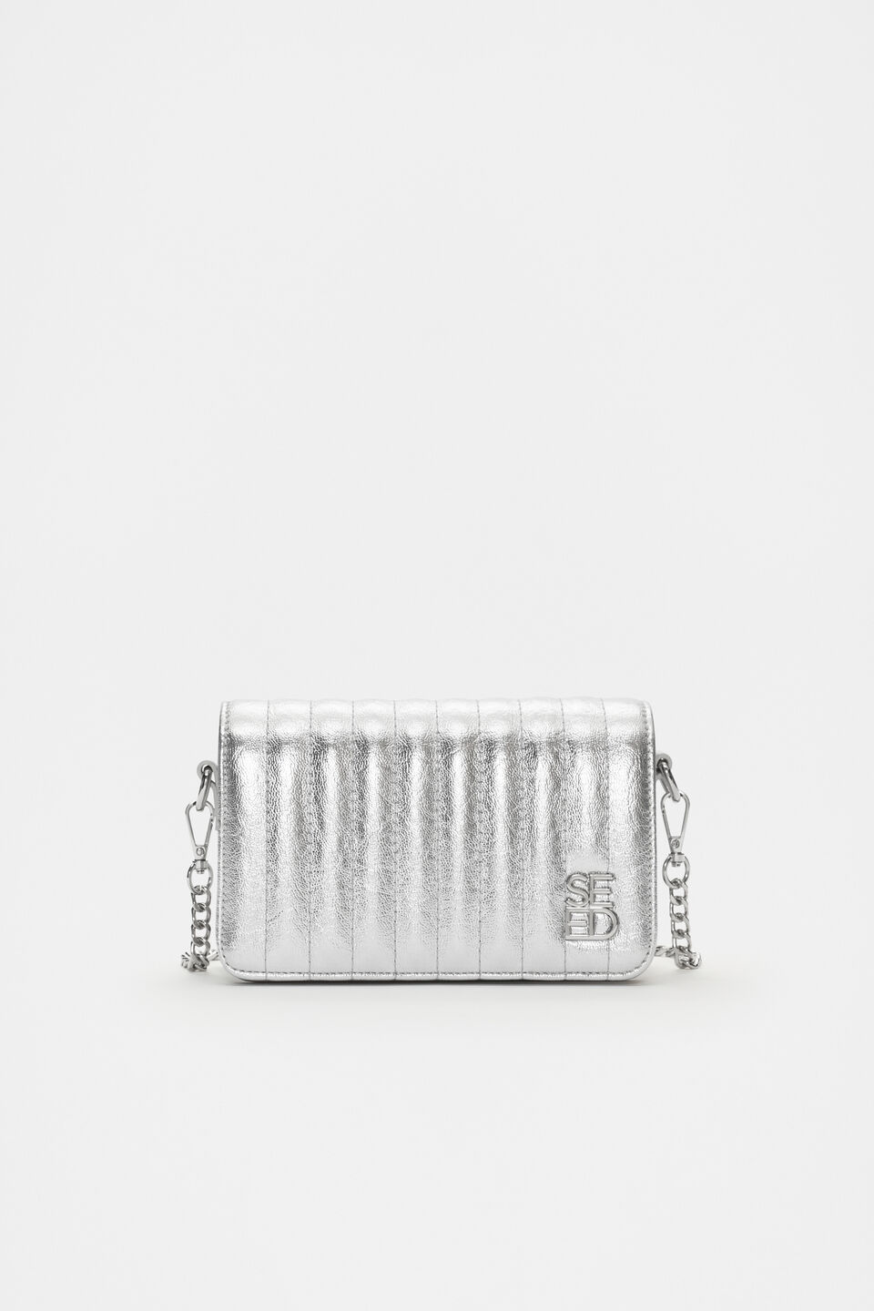 Metallic Clutch Bag  Silver