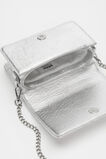 Metallic Clutch Bag  Silver  hi-res