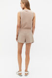 Cotton Blend Button Knit Vest  Cookie  hi-res