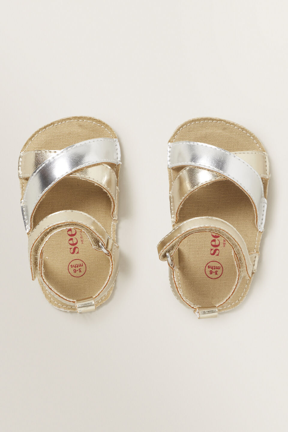 Mixed Metallic Sandal  