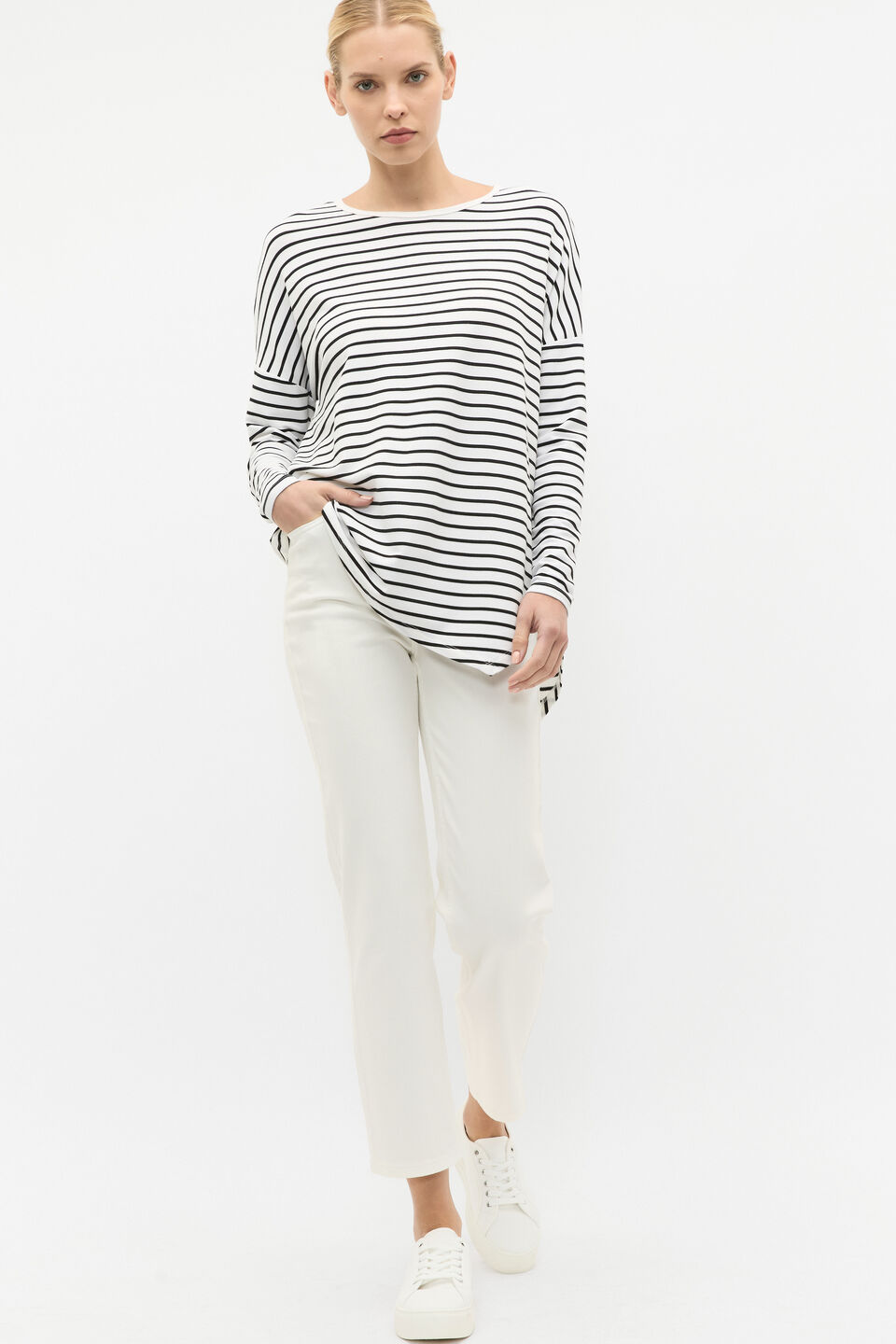 Core Asymmetrical Top  Mono Stripe