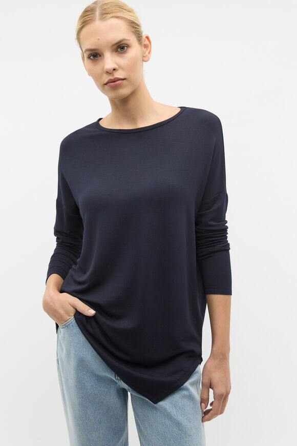 Core Asymmetrical Top  Twilight Blue  hi-res