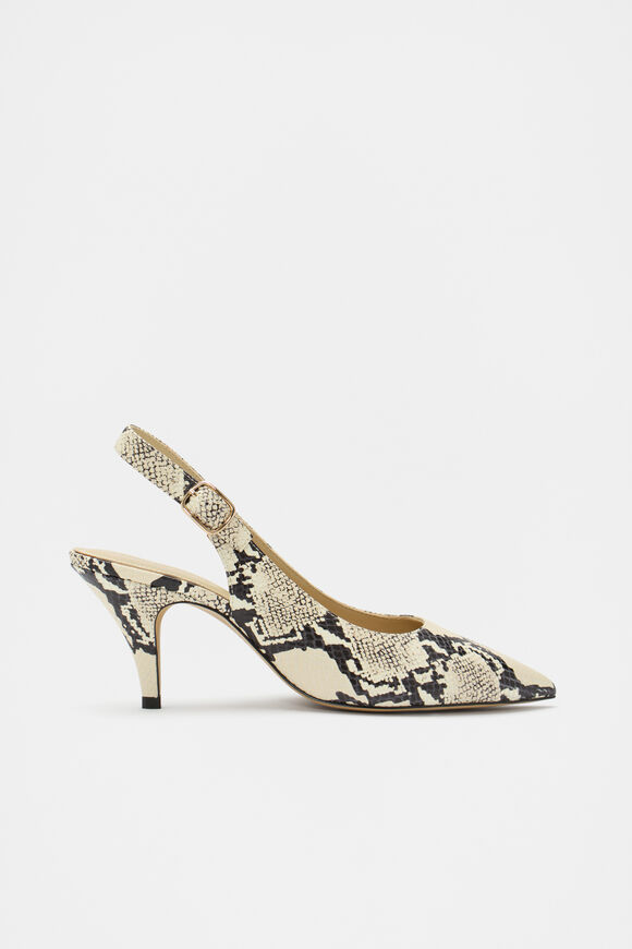 Elora Snake Print Slingback Pump  Snake Print  hi-res