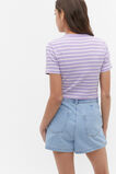 Stripe Rib Tee  Amethyst  hi-res