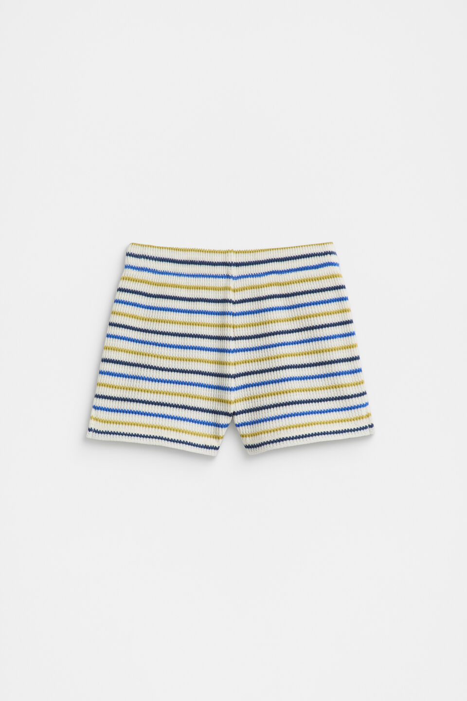 Stripe Waffle Short  Multi