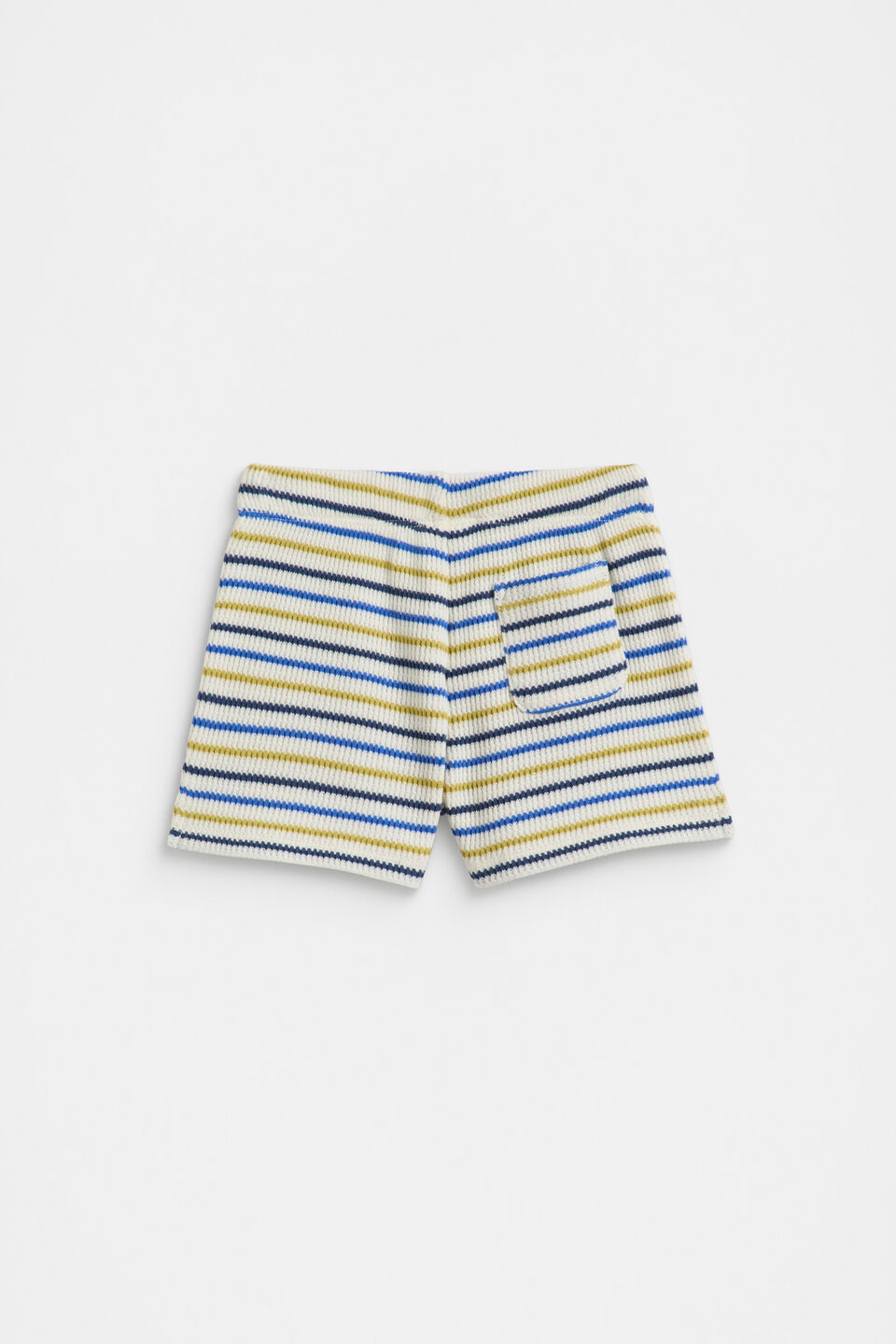 Stripe Waffle Short  Multi