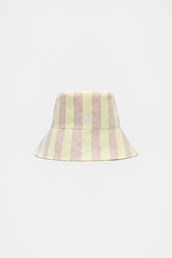 Lemon Stripe Bucket Hat  Multi  hi-res