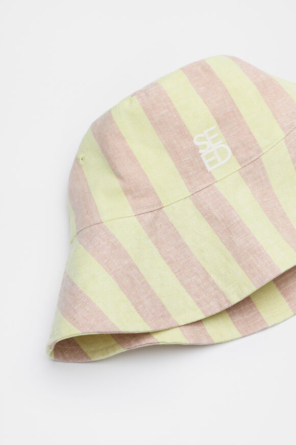 Lemon Stripe Bucket Hat  Multi  hi-res
