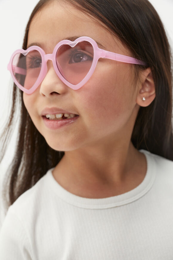 Heart Sunglasses  Pink  hi-res