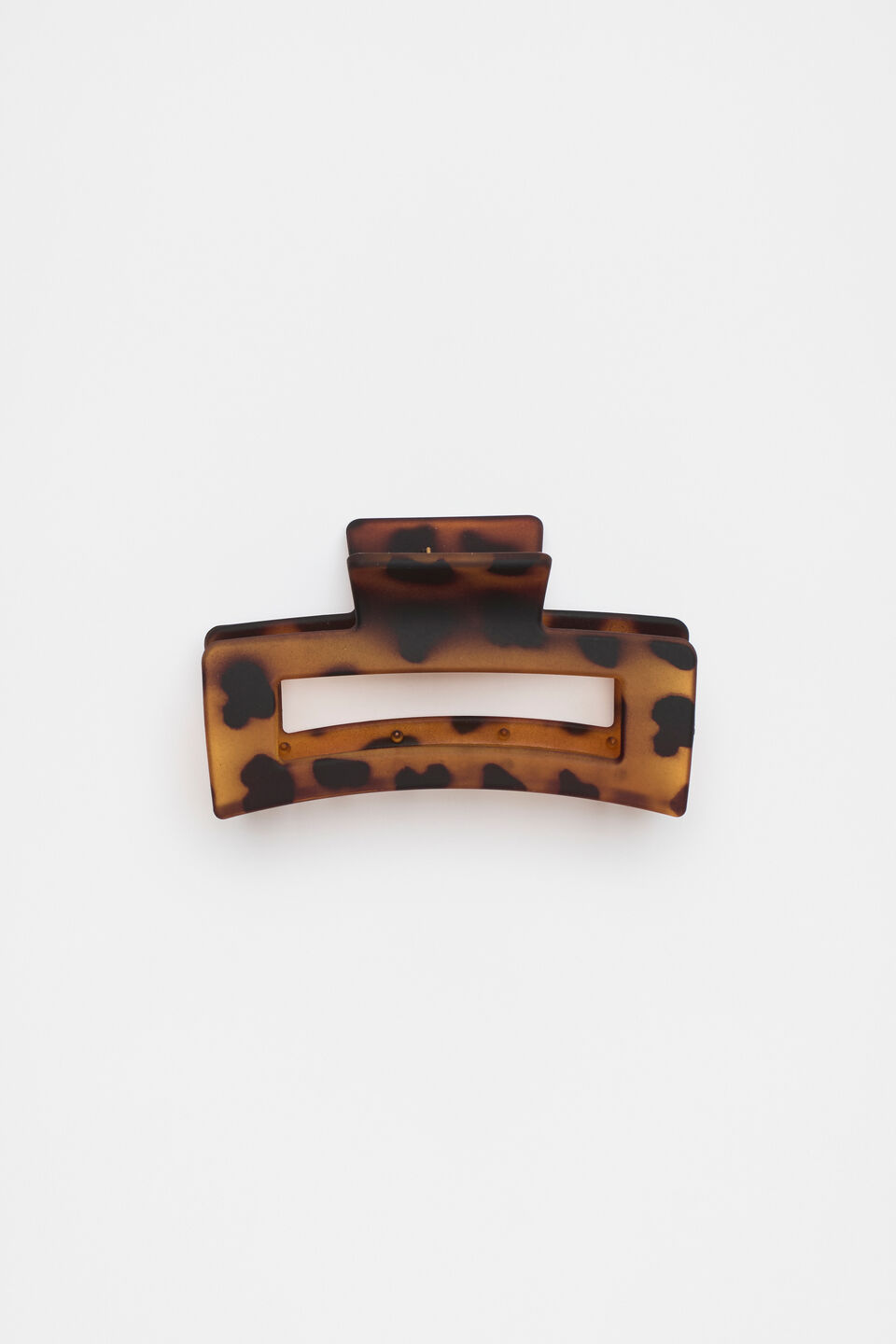 Rectangle Hair Claw  Dark Tort