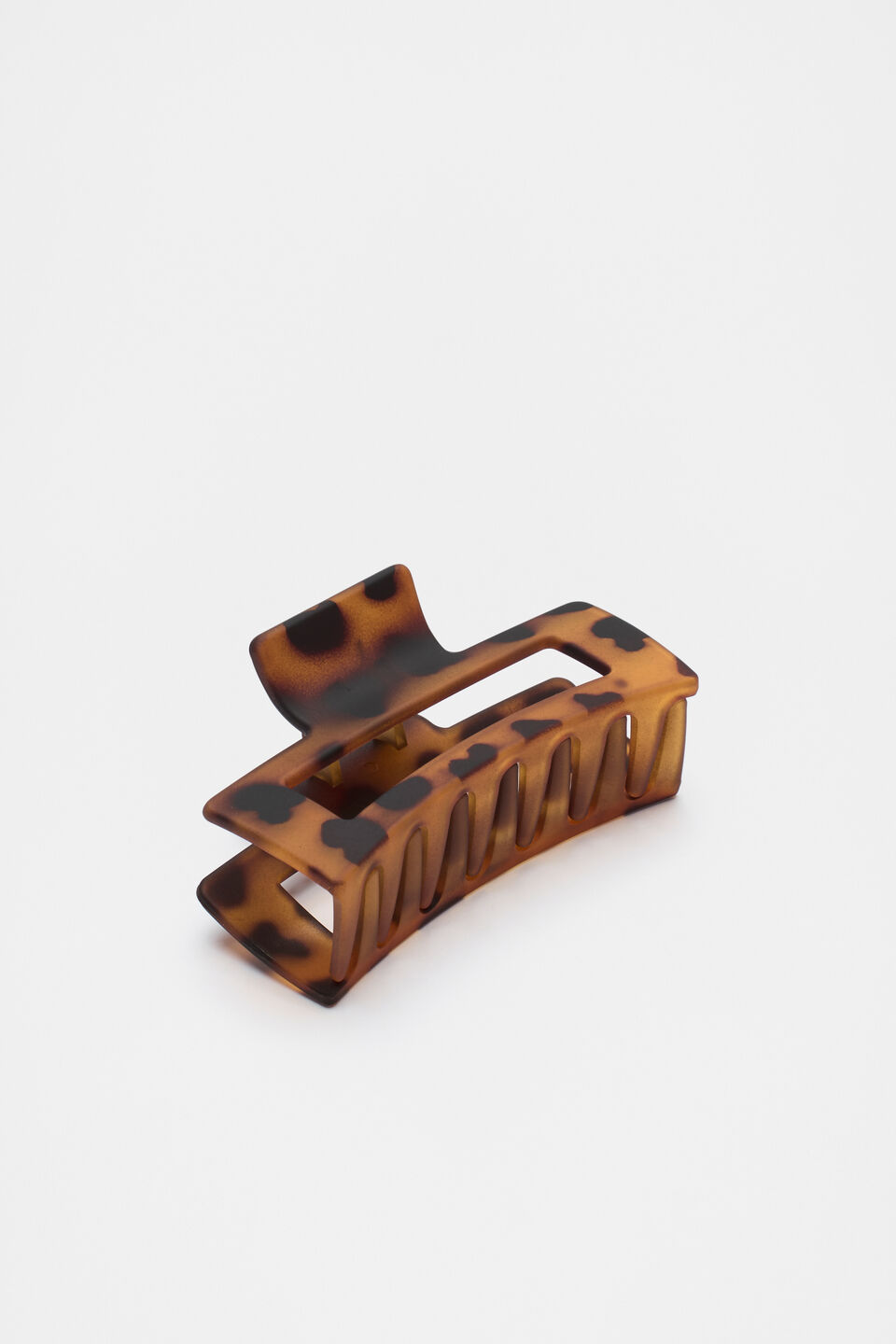 Rectangle Hair Claw  Dark Tort