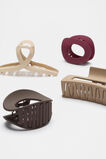 Curved Hair Claw Pack  Plum Red  hi-res