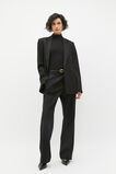 Core Rib Mock Neck Top  Black  hi-res