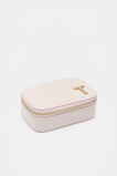 Initials Mini Jewellery Case Rose Petal  T  hi-res