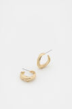 Small Molten Hoop  Gold  hi-res