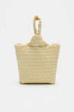 Woven Textured Mini Tote  Marzipan  hi-res