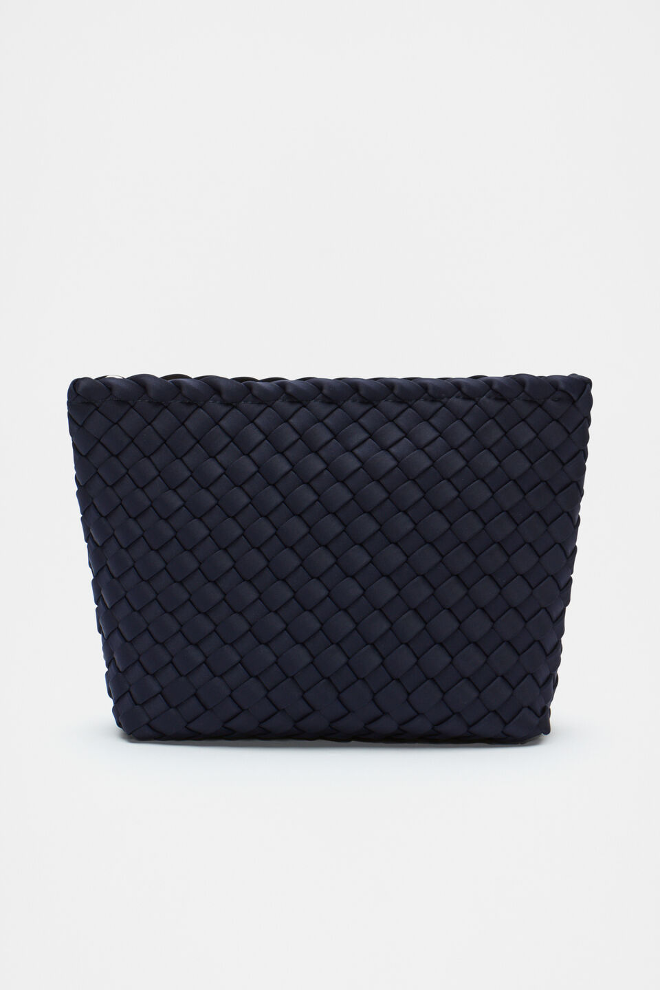 Woven Textured Pouch  Twilight Blue