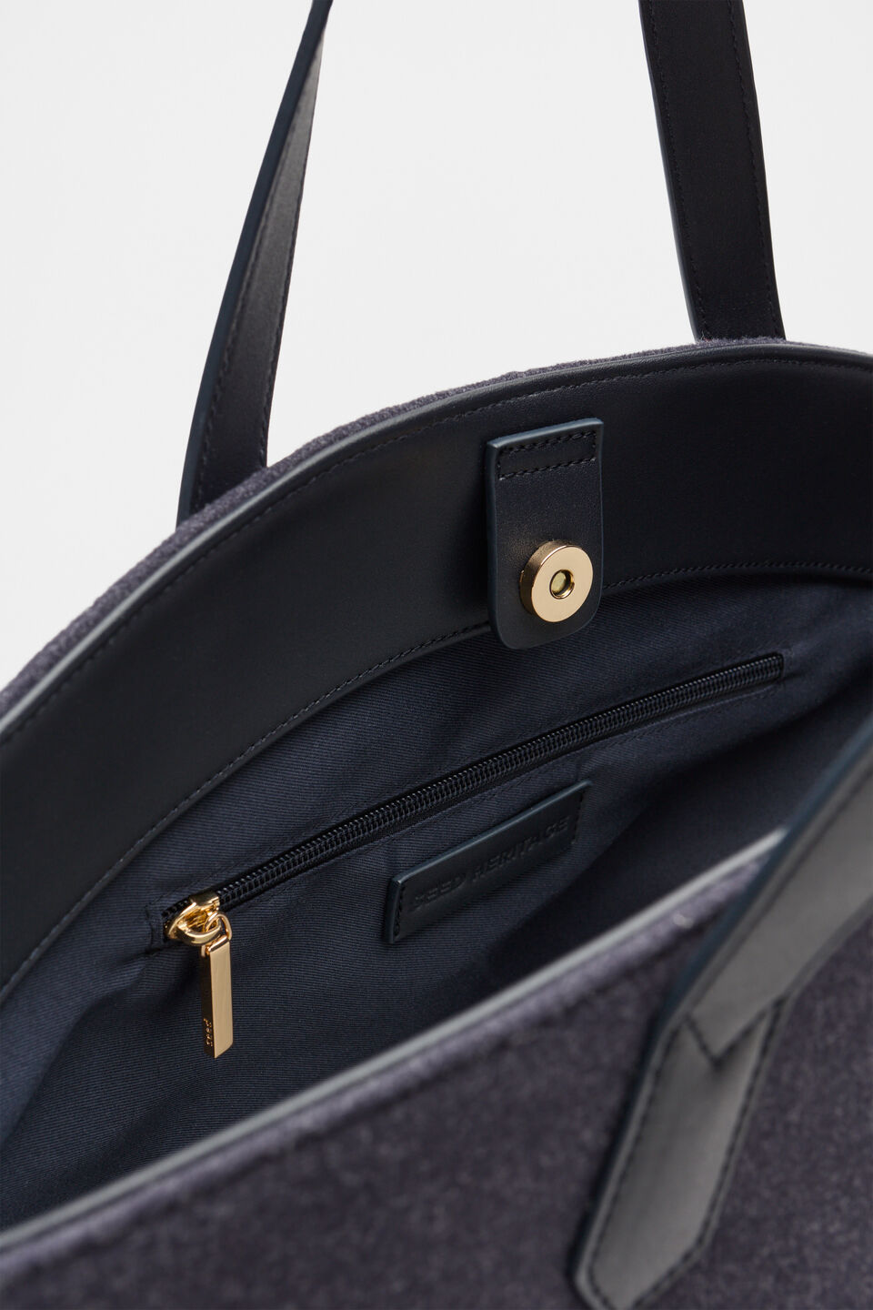 Felt Large Carry All Tote  Dark Blue