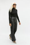 Australian Merino Mock Neck Top  Black  hi-res