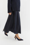 Satin Minimalist Maxi Skirt  Twilight Blue  hi-res