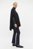 Rib Detail Poncho  Twilight Blue  hi-res