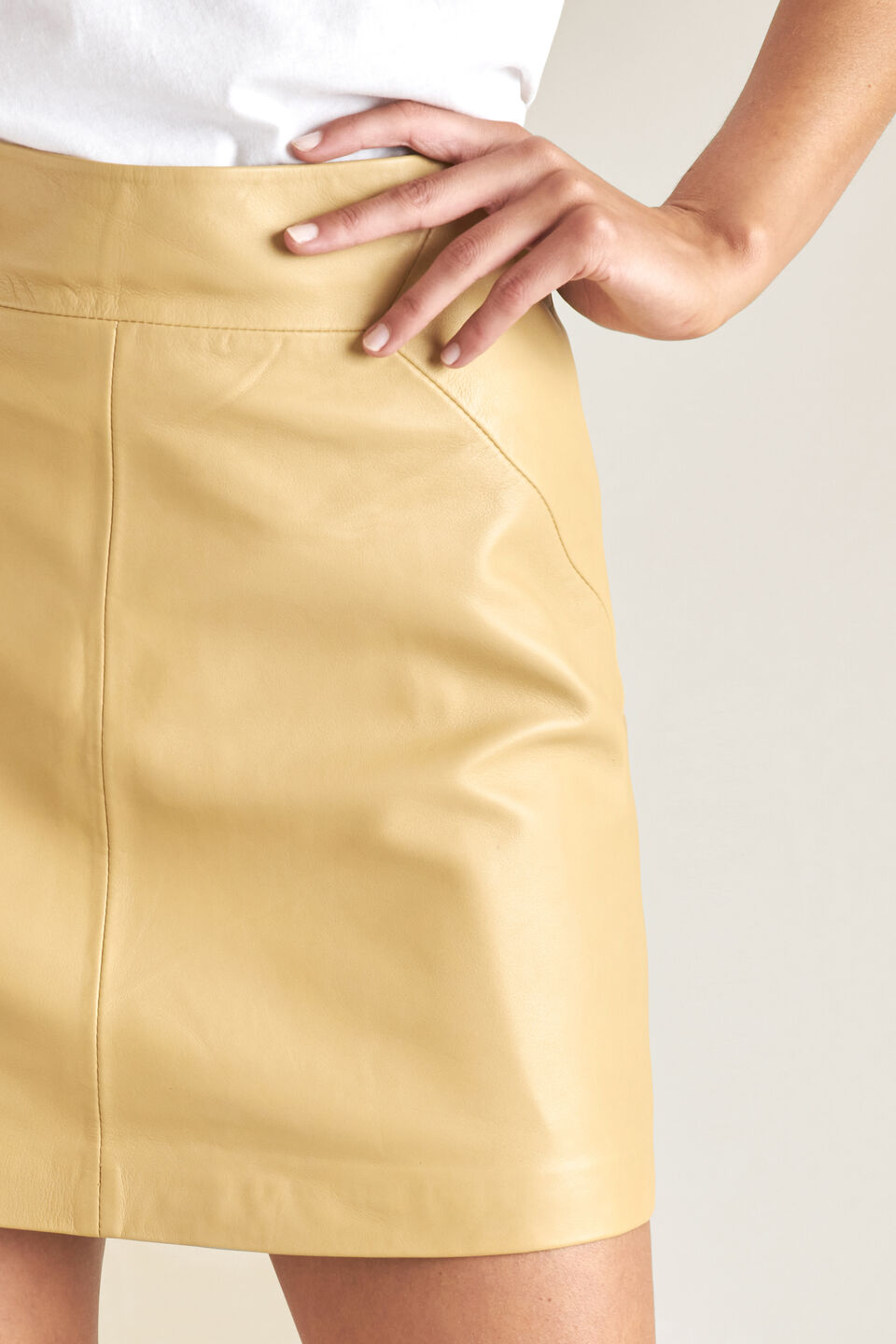 Leather Mini Skirt  