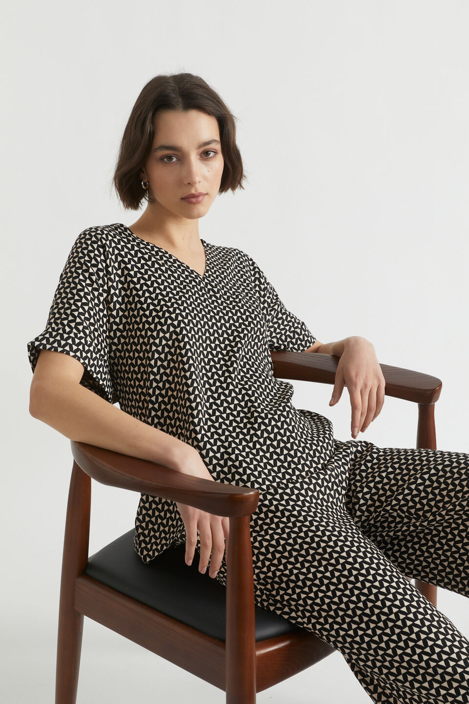 Geo Twill Top  Mini Geo
