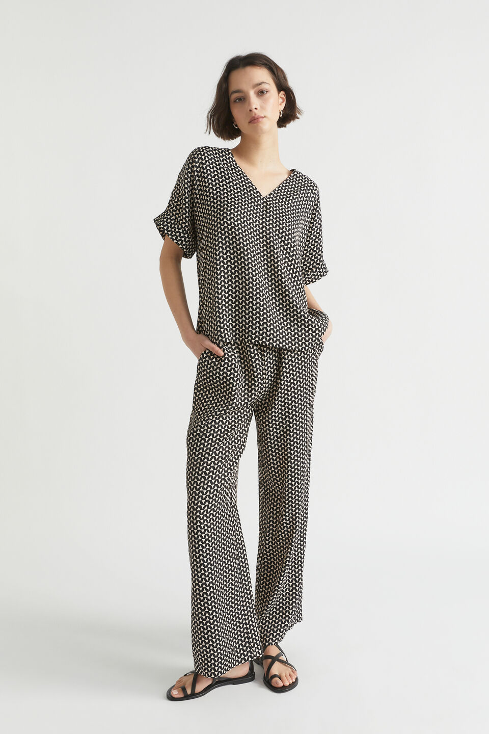 Geo Twill Top  Mini Geo