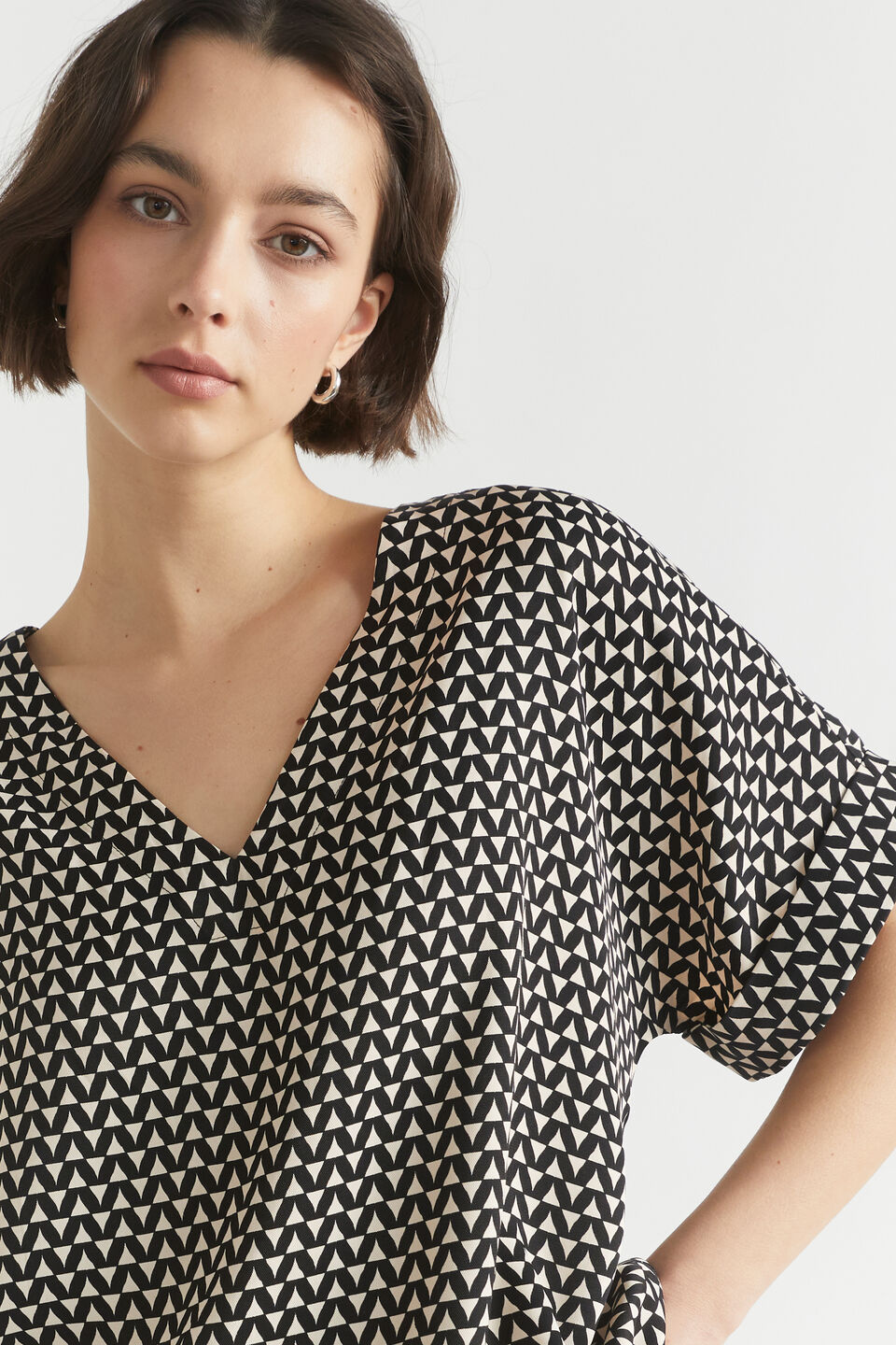 Geo Twill Top  Mini Geo