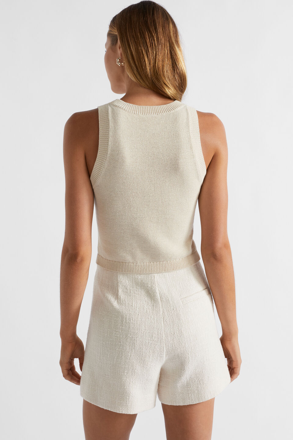 Cotton Knit Top  Frappe
