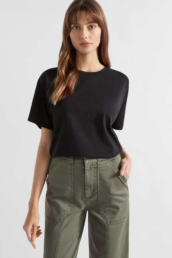 Core Boyfriend Tee  Black  hi-res