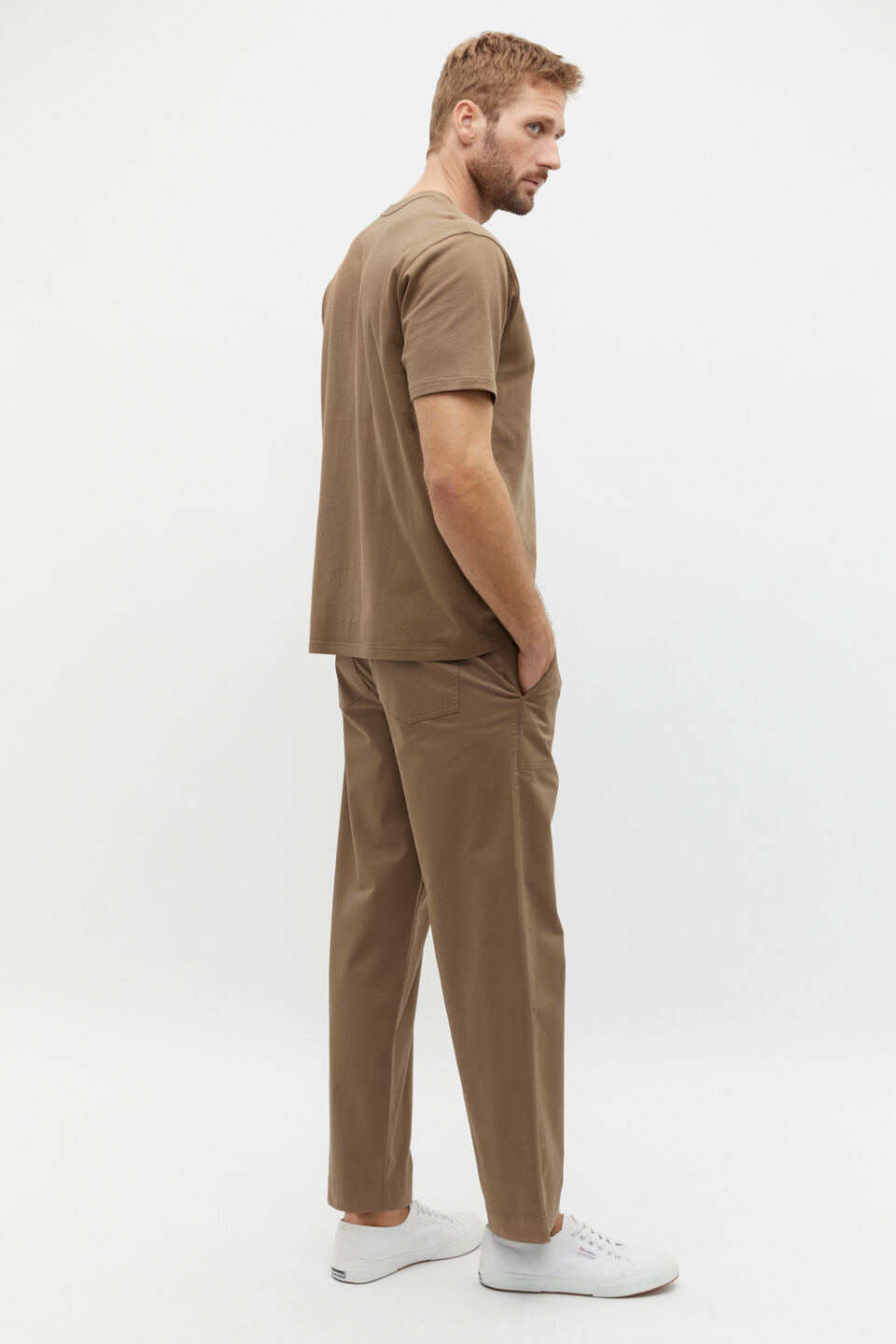 Crew Tee  Dark Nougat