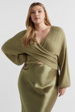 Rib Wrap Front Knit  Pistachio  hi-res