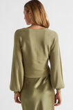 Rib Wrap Front Knit  Pistachio  hi-res