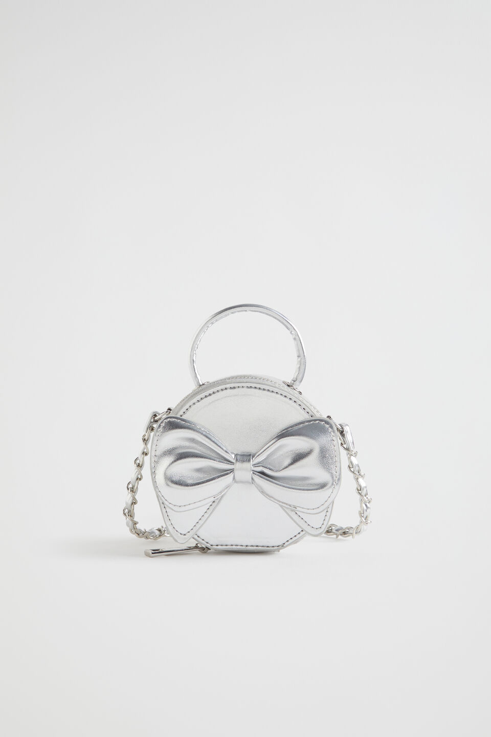 Mini Bow Cross Body  Silver