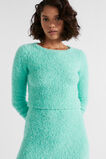 Boucle Crop Knit  Opal Marle  hi-res