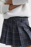 Check Pleat Skirt  Washed Black  hi-res