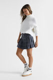 Check Pleat Skirt  Washed Black  hi-res