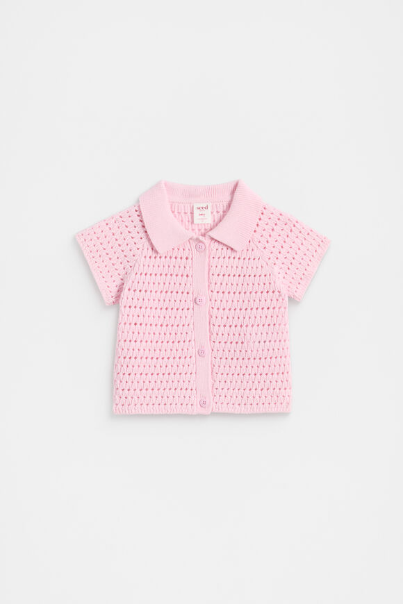 Textured Knit Shirt  Posie  hi-res