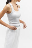 Australian Cotton Rib Tank  Light Grey Marle  hi-res