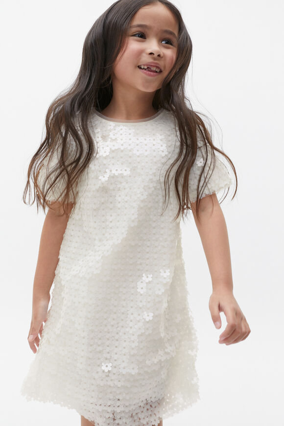 Sequin Shift Dress  Canvas  hi-res