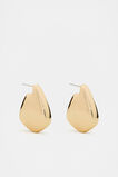 Large Angular Hoop  Gold  hi-res