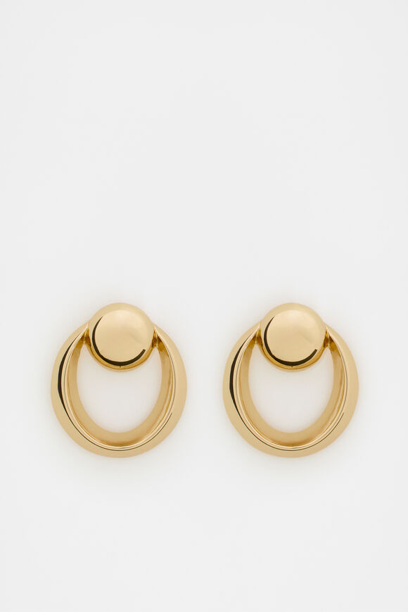 Orb Knocker Earring  Gold  hi-res