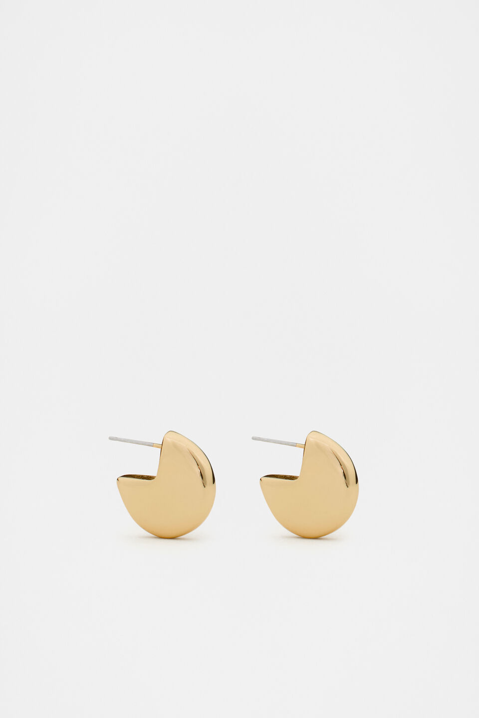 Semi Orb Hoop  Gold