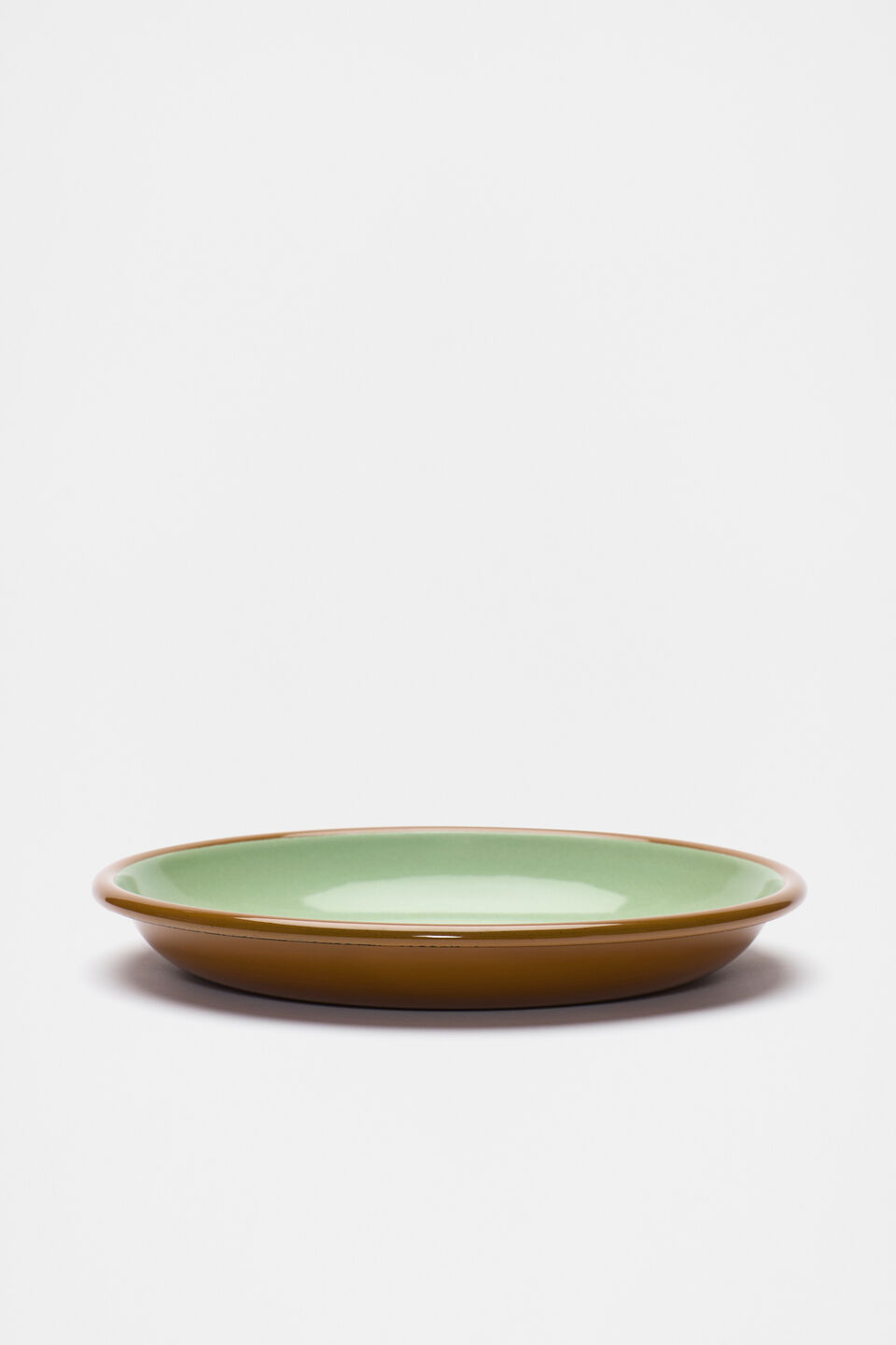 Amira Enamel Plate  Deep Emerald