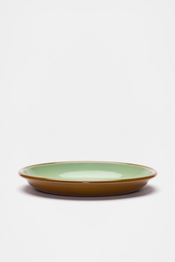 Amira Enamel Plate  Deep Emerald  hi-res